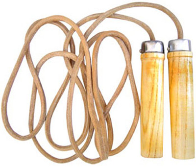 Skipping leather rope